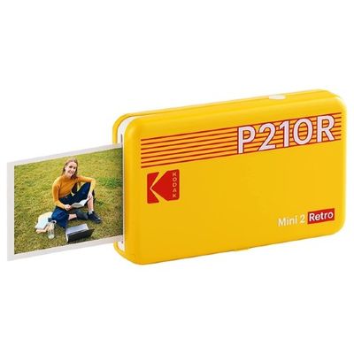 Kodak Mini 2 Retro 2-in-1 Portable Instant Camera & Photo Printer Yellow + 60 Sheets Bundle Kodak Mini 2 Retro 2-in-1 Portable Instant Camera & Photo Printer Yellow + 60 Sheets Bundle