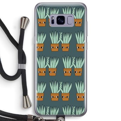 Sansevieria: Samsung Galaxy S8 Plus Transparant Hoesje met koord