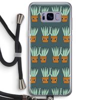 Sansevieria: Samsung Galaxy S8 Plus Transparant Hoesje met koord