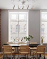 Plafondbar wit en goud met 5 verstelbare GU10 fittingen By Rydens Puls plafondspot