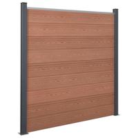 Schuttingpaneelset 180x186 cm HKC bruin