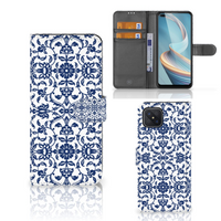 OPPO Reno4 Z Hoesje Flower Blue