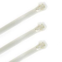 50x Herbruikbare kabelbinders tie-ribs wit 7.6 x 300 mm   -
