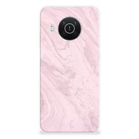 Nokia X10 | X20 TPU Siliconen Hoesje Marble Pink - Origineel Cadeau Vriendin