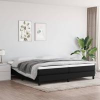Bedframe zonder matras stof zwart 200x200 cm