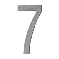 Intersteel Huisnummer 7Numbra 15cm RVS getrommeld - 0034.402047