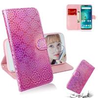 Voor Xiaomi Redmi 6 Pro effen kleur kleurrijke magnetische Buckle horizontale Flip PU lederen draagtas met houder & kaartsleuven & portemonnee & Lanya