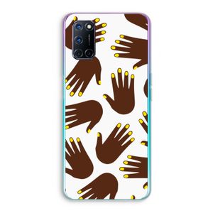 Hands dark: Oppo A72 Transparant Hoesje