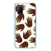 Hands dark: Oppo A72 Transparant Hoesje