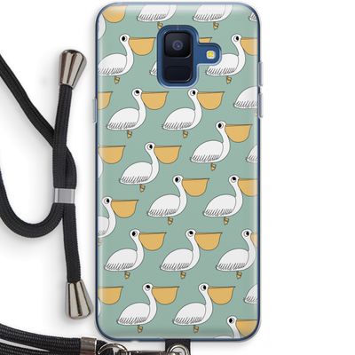 Pelican: Samsung Galaxy A6 (2018) Transparant Hoesje met koord