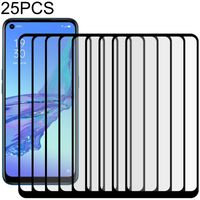 Voor OPPO A53 25 PCS Full Glue Full Screen Tempered Glass Film