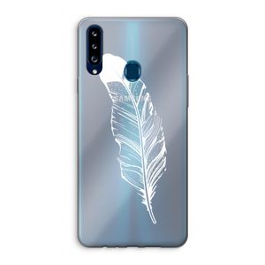 Pluim: Samsung Galaxy A20s Transparant Hoesje