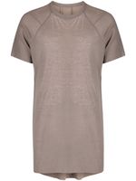 Boris Bidjan Saberi t-shirt en coton à effet de transparence - Gris