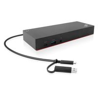 Lenovo 40AF0135UK notebook dock & poortreplicator Bedraad USB 3.2 Gen 1 (3.1 Gen 1) Type-C Zwart - thumbnail