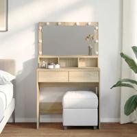 Kaptafel met LED 80x41x134,5 cm sonoma eikenkleurig - thumbnail