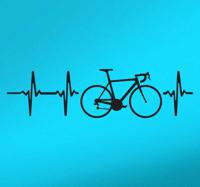 Sticker fiets hartslag