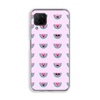 Smiley watermeloenprint: Huawei P40 Lite Transparant Hoesje