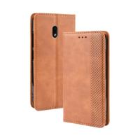 Magnetische Buckle retro Crazy Horse textuur horizontale Flip lederen case voor Nokia 2 2 met houder & kaartsleuven & fotolijstjes (bruin)
