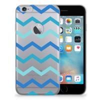 Apple iPhone 6 Plus | 6s Plus | TPU bumper | Zigzag Blauw Apple iPhone 6 Plus | 6s Plus | TPU bumper | Zigzag Blauw