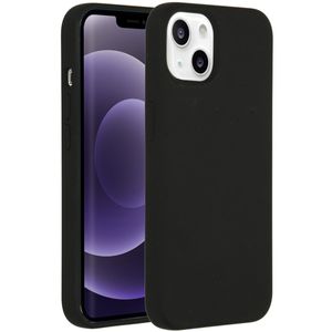 Accezz Liquid Silicone voor Apple iPhone 13 Telefoonhoesje Zwart