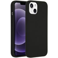 Accezz Liquid Silicone voor Apple iPhone 13 Telefoonhoesje Zwart