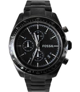 Horlogeband Fossil BQ2067 Roestvrij staal (RVS) Zwart 22mm