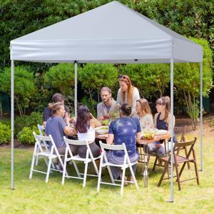 Paviljoen 2 x 2m Pop-up Opvouwbaar Paviljoen Waterdicht Stabiel Wintervast UV-bescherming 50+ Tuinpaviljoen Wit