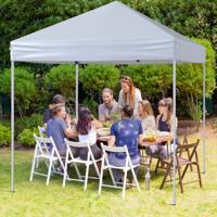 Paviljoen 2 x 2m Pop-up Opvouwbaar Paviljoen Waterdicht Stabiel Wintervast UV-bescherming 50+ Tuinpaviljoen Wit
