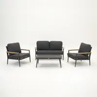 Tuinset Manon antraciet