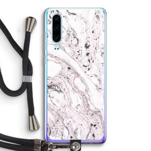 Mengelmoes: Huawei P30 Transparant Hoesje met koord