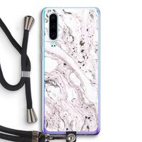 Mengelmoes: Huawei P30 Transparant Hoesje met koord