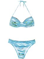 Amir Slama embroidered bikini - Bleu