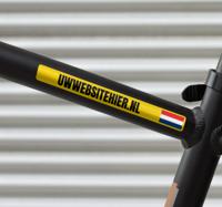 Gepersonaliseerde website Fiets naamsticker