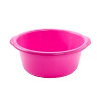 Kunststof teiltje/afwasbak rond 20 liter roze - Afwasbak - thumbnail