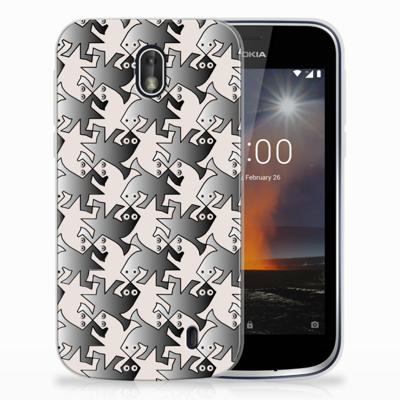 Nokia 1 | TPU Hoesje | Salamander Grey