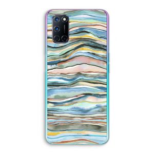 Watercolor Agate: Oppo A72 Transparant Hoesje