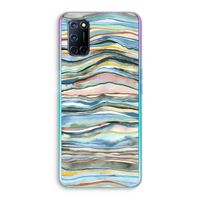 Watercolor Agate: Oppo A72 Transparant Hoesje