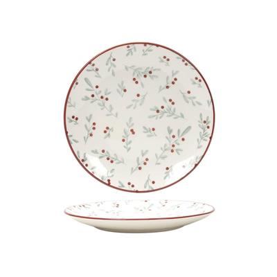 Bord &apos;Berry&apos; rood Ø19,5cm