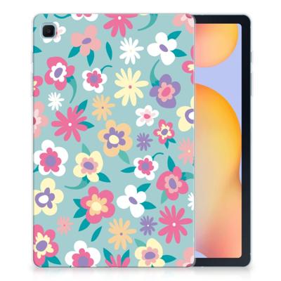 Samsung Galaxy Tab S6 Lite | S6 Lite (2022) | Siliconen hoesje | Flower Power