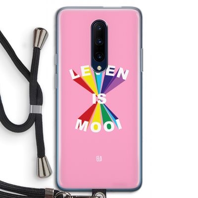 Het Leven Is Mooi: OnePlus 7 Pro Transparant Hoesje met koord