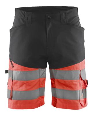 Blåkläder Short met stretch High-Vis 15411811 | Zwart/High Vis Rood | Maat 56 - 7330509799543