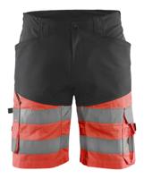 Blåkläder Short met stretch High-Vis 15411811 | Zwart/High Vis Rood | Maat 62 - 7330509799574