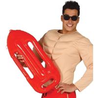 Strandwacht drijfplank/reddingsplank - opblaasbaar - 65 cm - lifeguard