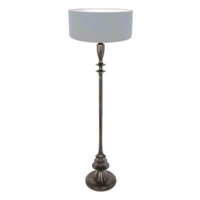 Steinhauer VloerlampBois lichtblauwe kap - 3925ZW