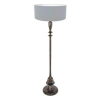 Steinhauer VloerlampBois lichtblauwe kap - 3925ZW