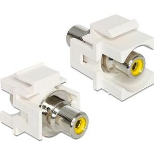 DeLOCK 86306 RCA RCA Geel kabeladapter/verloopstukje