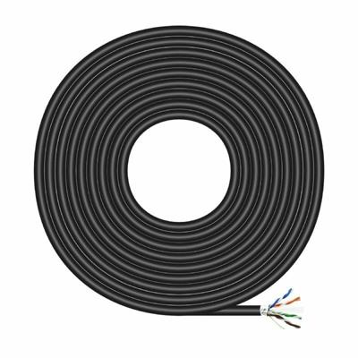 Stevige UTP-netwerkkabel Cat6 Aisens AWG24 Zwart 100 m