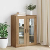 Hangende Wandkast Bruin 69.5 x 34 x 90 cm Bewerkt hout