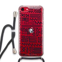 Marrakech print: iPhone SE 2020 Transparant Hoesje met koord