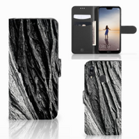 Book Style Case Huawei P20 Lite Boomschors Grijs - thumbnail